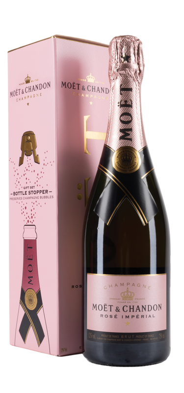 Moët & Chandon Rosé Impérial incl. Etui met Gift Bottle Stopper 75cl