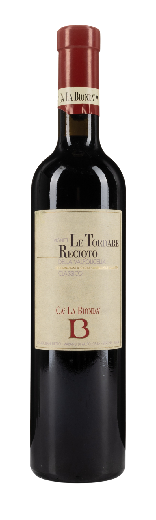 Ca' la Bionda Le Tordare Recioto 13% 2012 50cl Valpolicella Classico