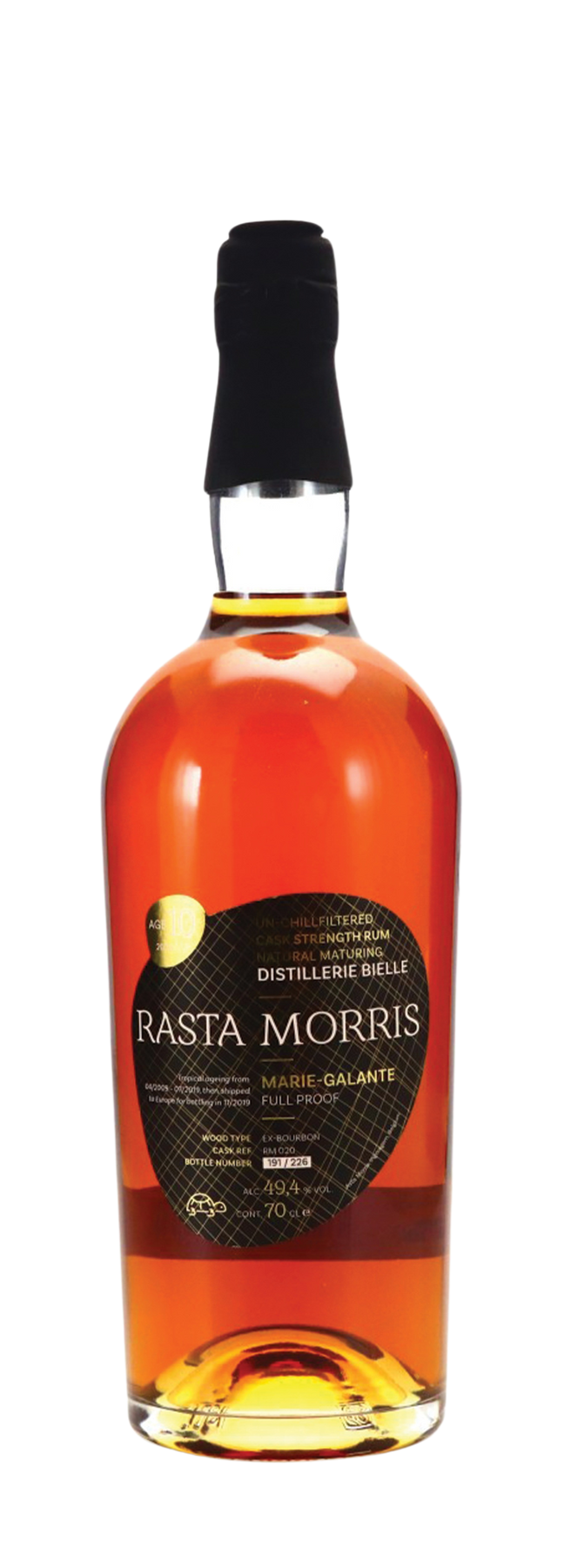 10 Years Old Rasta Morris 49,4% 2009 70cl