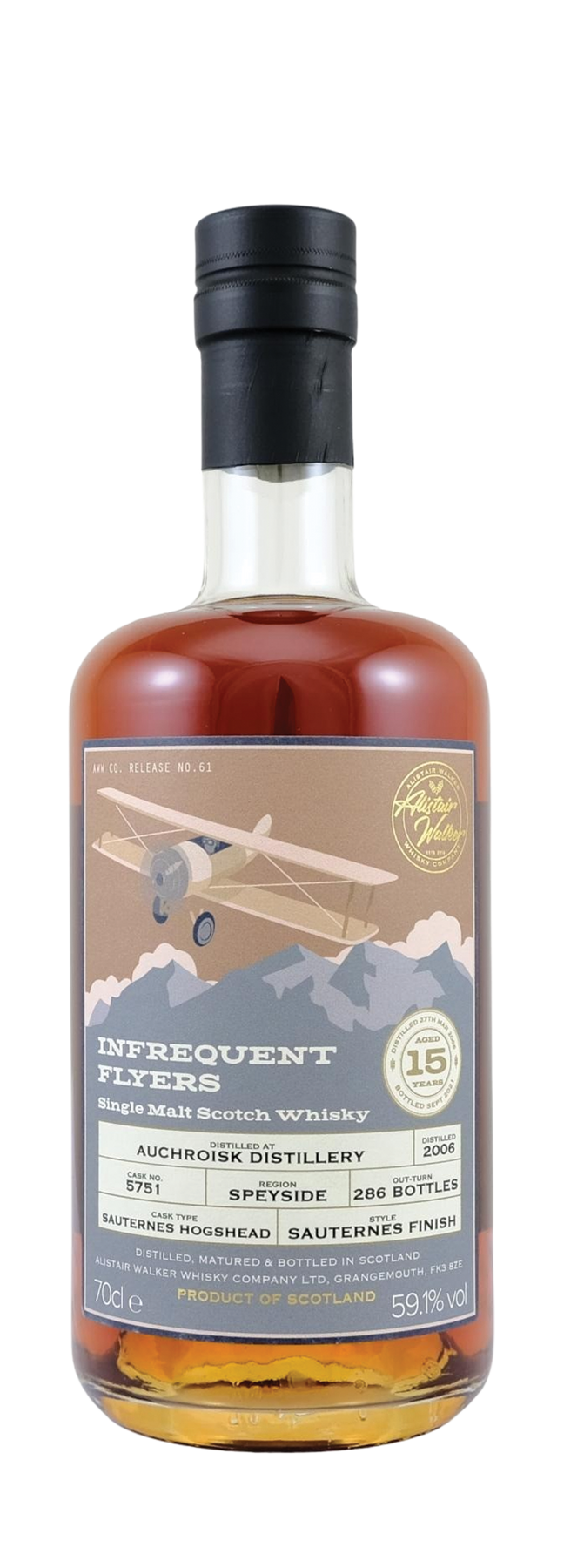 15 Years Old Single Cask Infrequent Flyers 59,1% 2006 70cl
