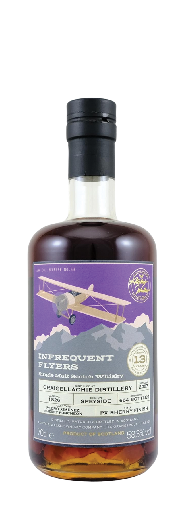 13 Years Old Single Cask Infrequent Flyers 58,3% 2007 70cl