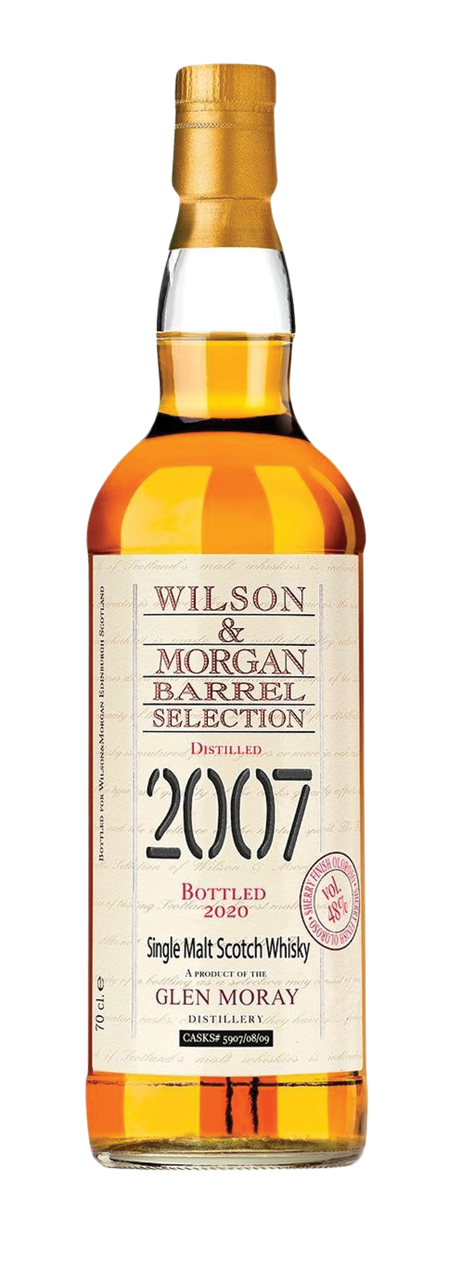Oloroso Sherry Finish Barrel Selection Wilson & Morgan 48% 2007 70cl