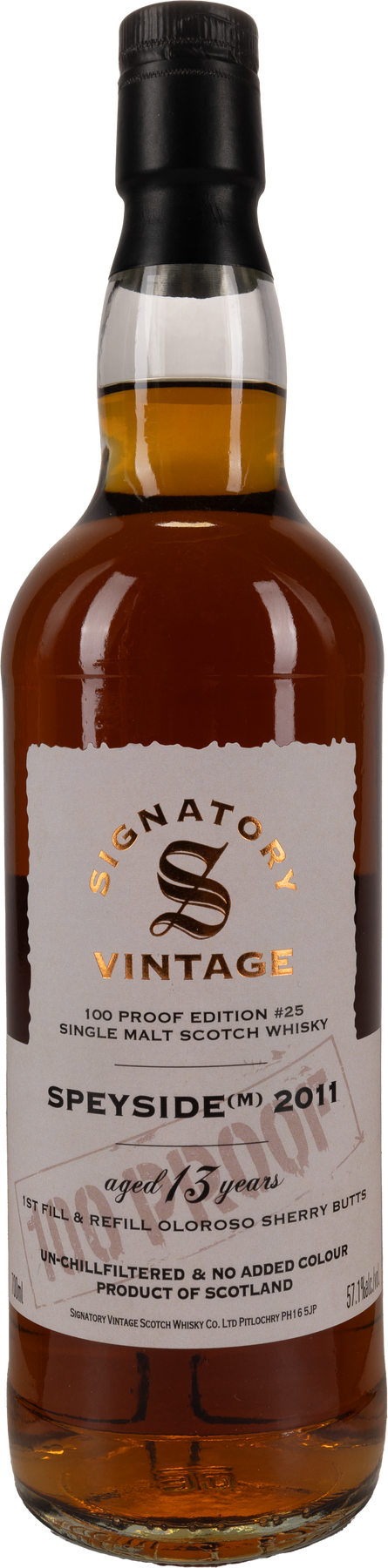 13 years Old Signatory Vintage 100 Proof 57,1% 2011 70cl