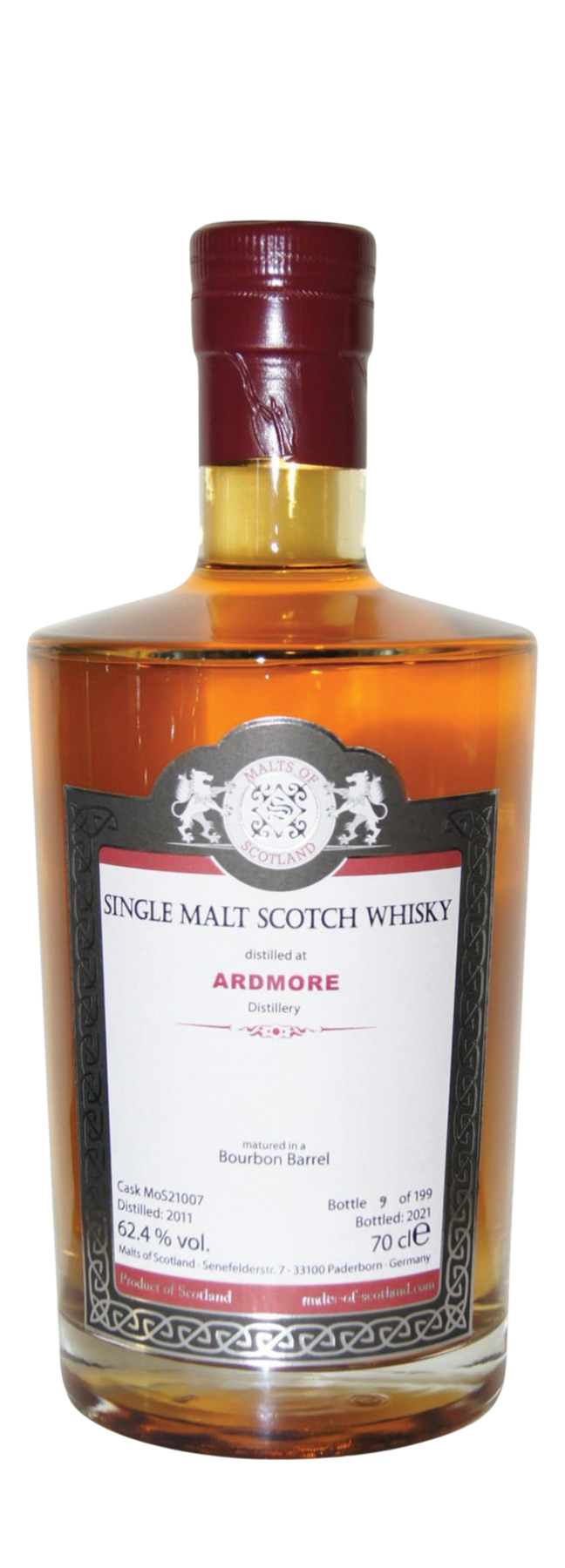 10 Years Old Malts Of Scotland 62,4% 2011 70cl