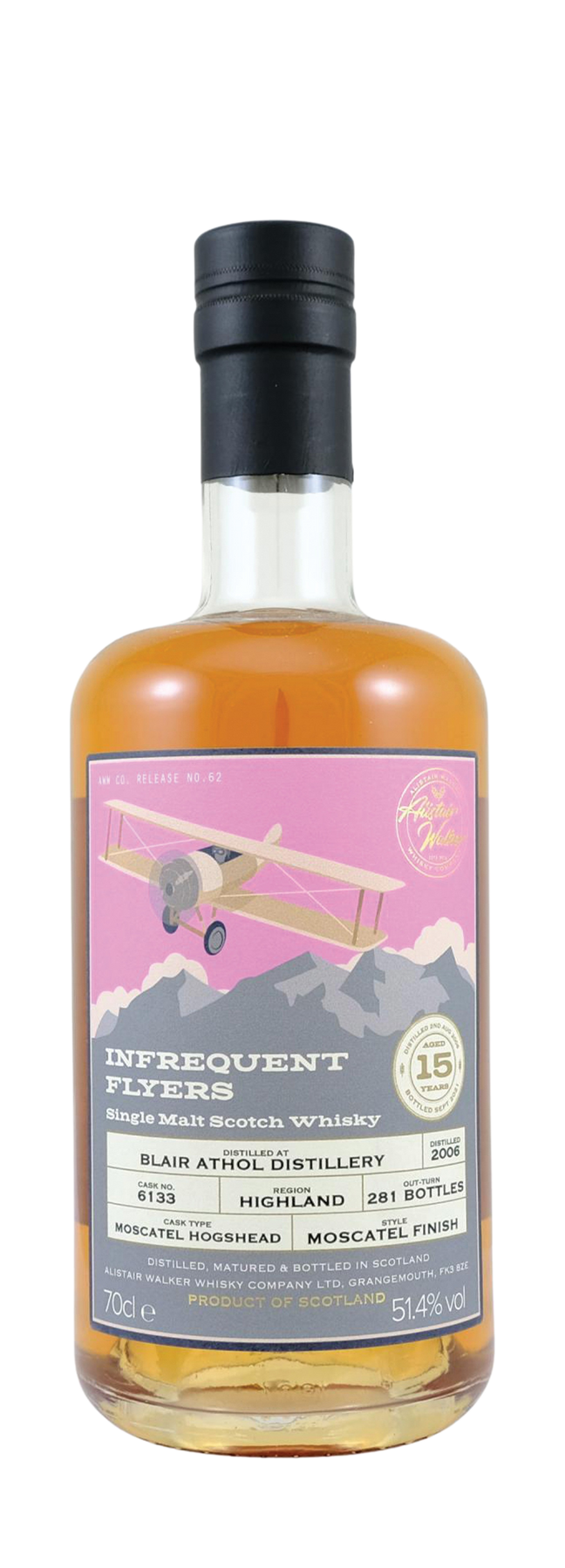 15 Years Old Single Cask Infrequent Flyers 51,4% 2006 70cl