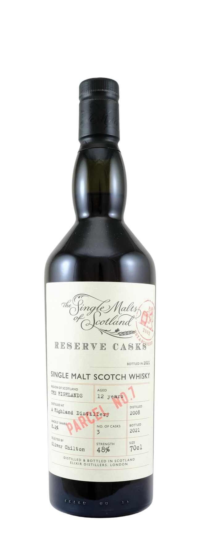 12 Years Old Highland Malt 48% 2008 70cl