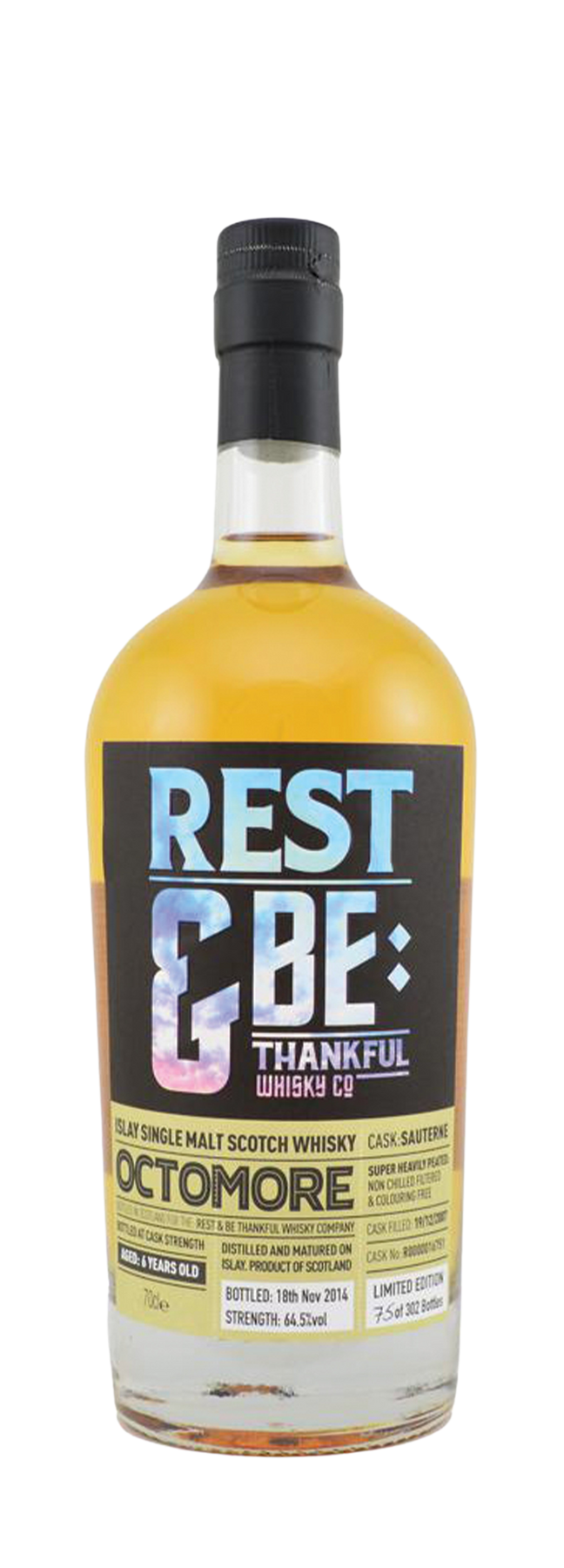 6 Years Old Single Cask Rest & be Thankfull 64,5% 70cl