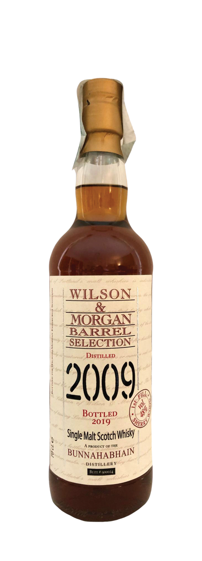 Wilson & Morgan 1st fill Sherry Cask 48% 2009 70cl