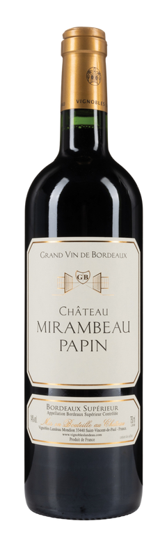 Vignobles Landeau Mirambeau Papin 2020 37,5cl