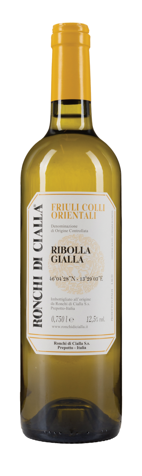 Ronchi di Cialla Ribolla Gialla 2024 75cl