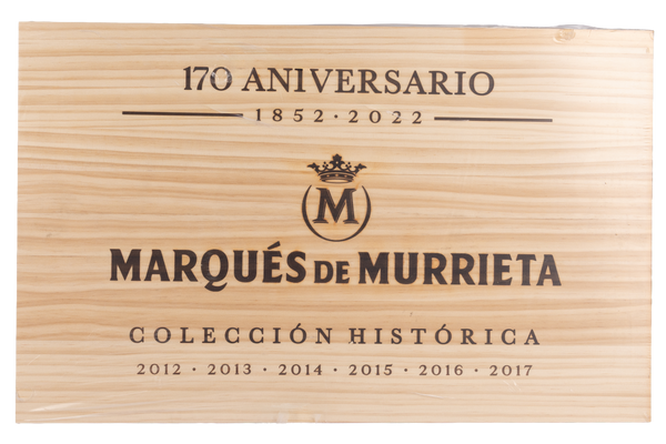 Marqués de Murrieta 'Gift Vertical 6x75cl Houten Kist 2012 tot 2017'