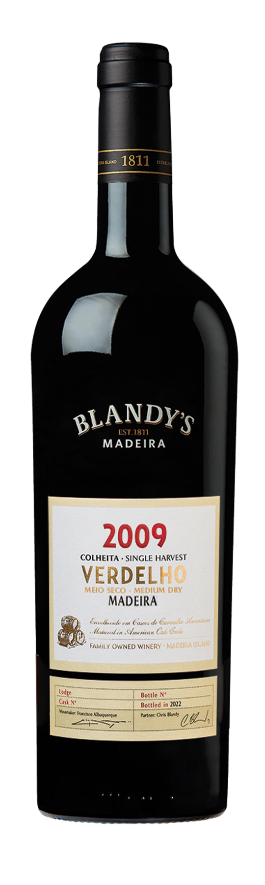 Blandy's Verdelho Vintage 20% 2009 75cl