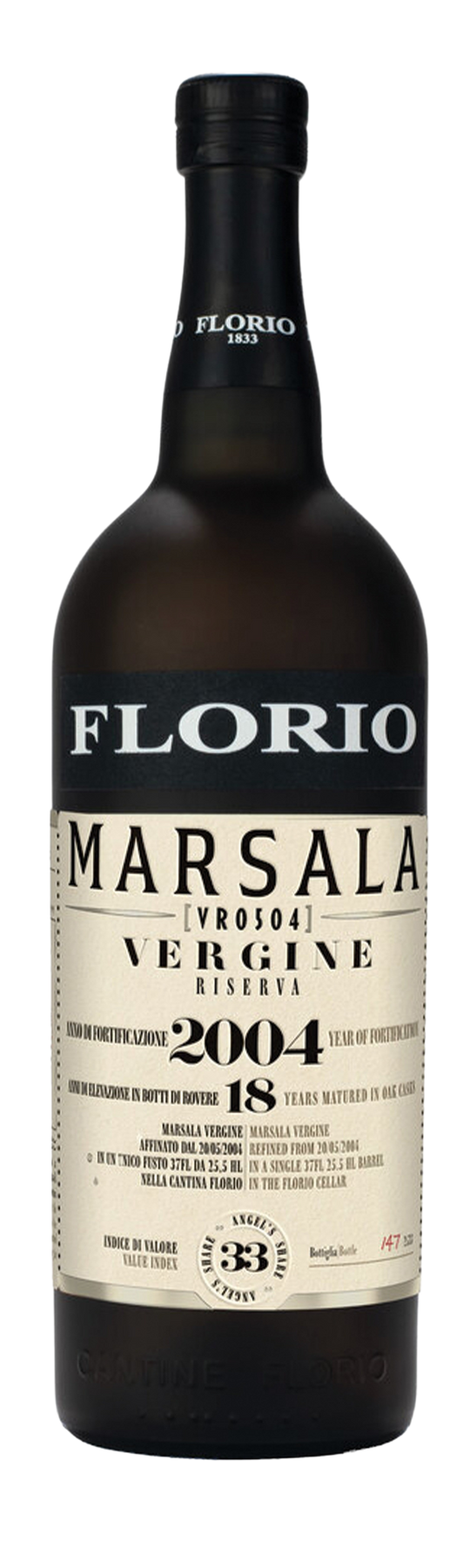 Florio Vergine Riserva 19% 2004 75cl Marsala