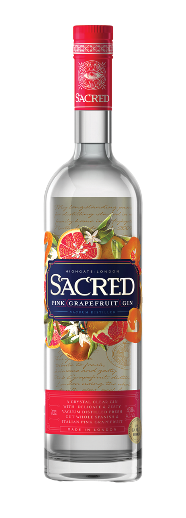 Pink Grapefruit Gin 43,8% 70cl