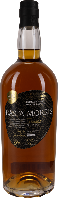 10 Years Old Rasta Morris 65,3% 2013 70cl