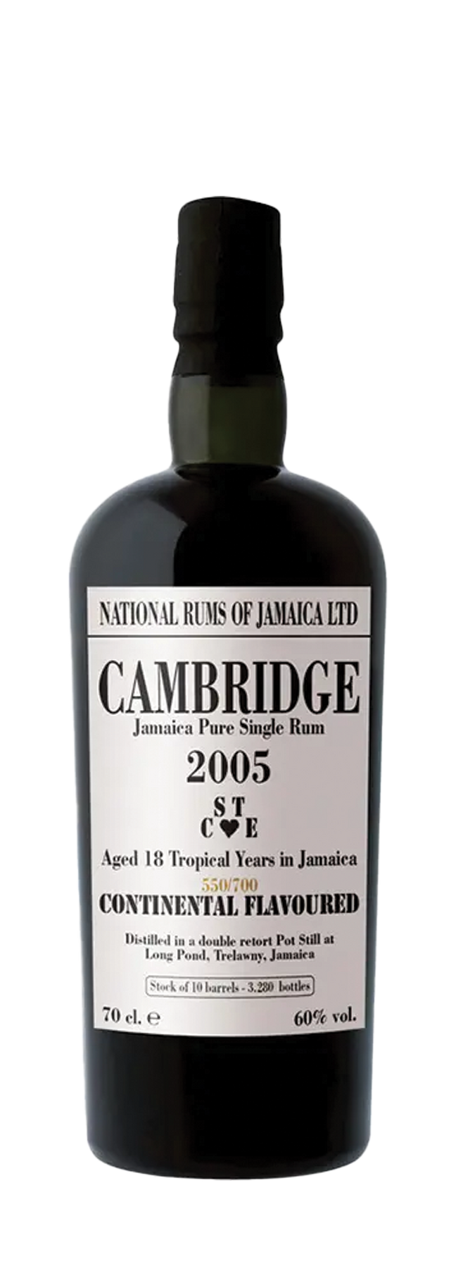 18 Years Old Cambridge STCE National Rums Of Jamaica 57% 2005 70cl
