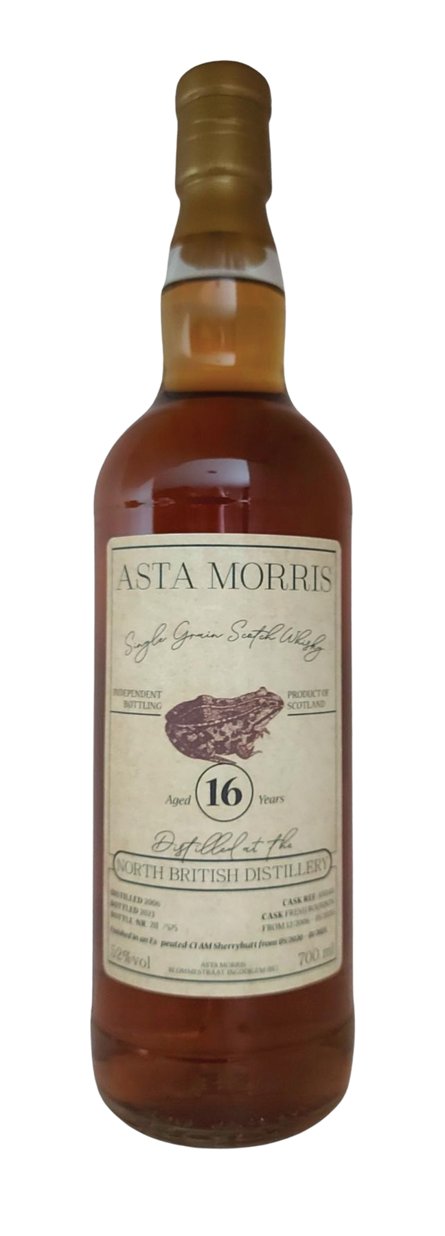 16 Years Old Asta Morris 52% 2006 70cl