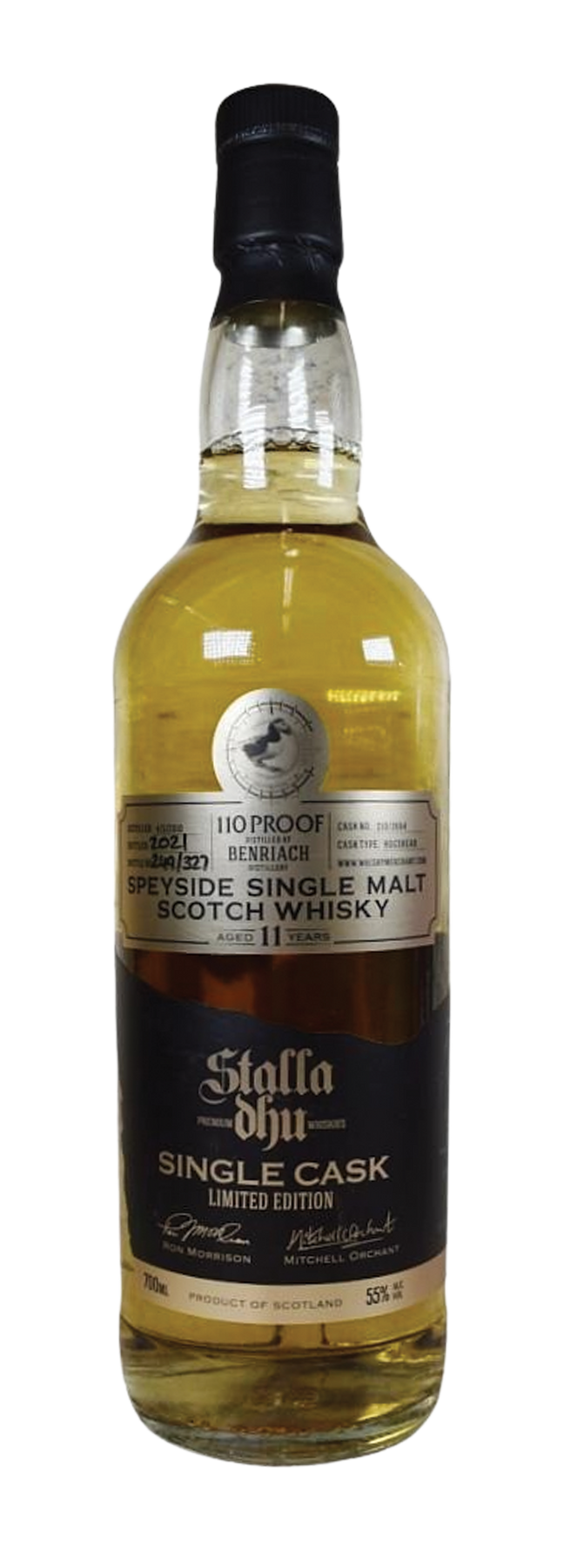11 Years Old Single Cask 110 Proof Stalla Dhu 55% 70cl