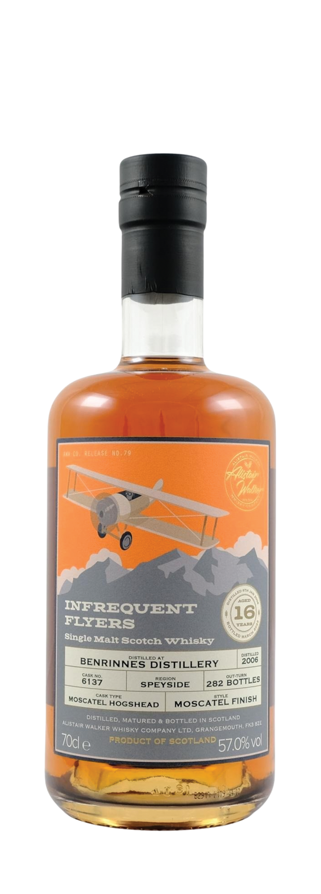 16 Years Old Single Cask Infrequent Flyers 57% 2006 70cl