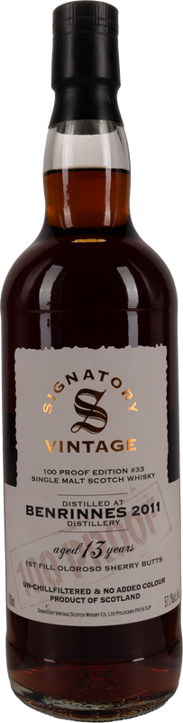 13 Years Old Signatory Vintage 100 Proof 57,1% 2011 70cl