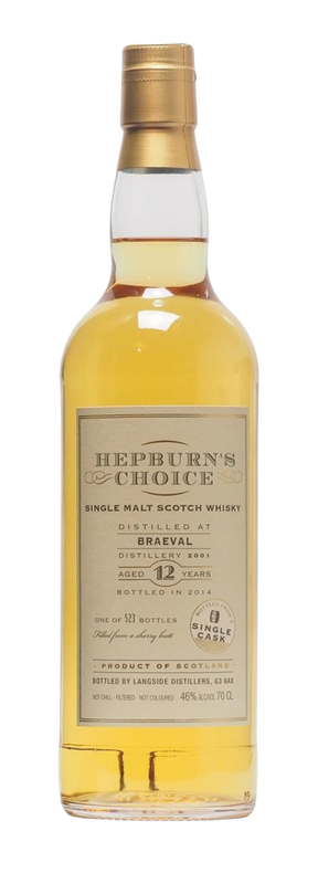 12 Years Old Single Cask Hepburn's Choice 46% 2001 70cl
