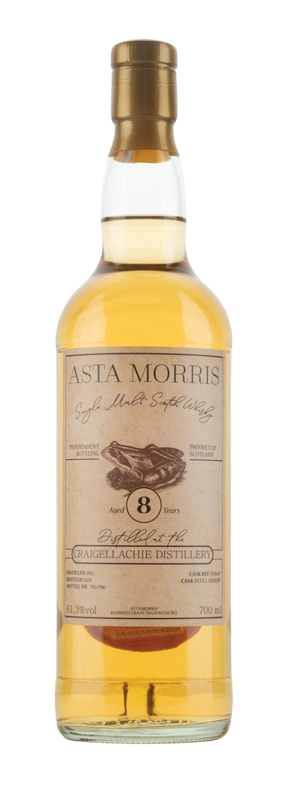 Craigellachie 8 Years Old Single Cask Asta Morris 61.3% 2013 70cl