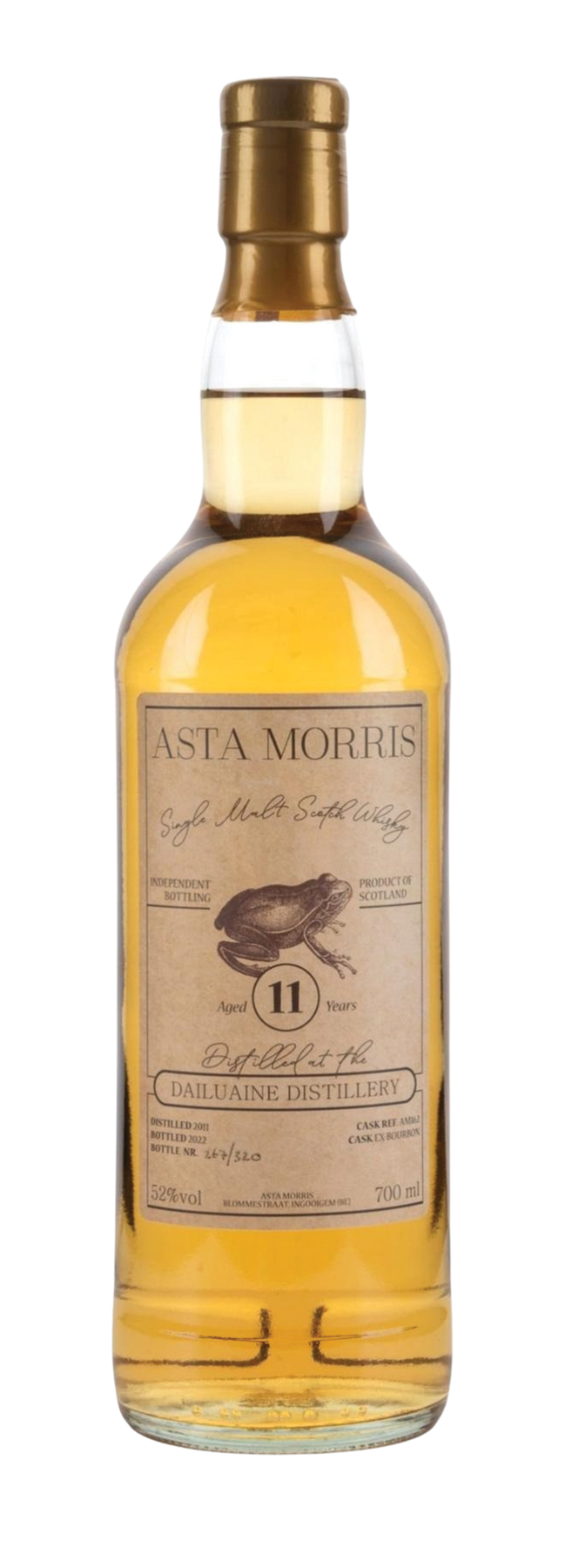 11 Years Old Single Cask Asta Morris 52% 2011 70cl