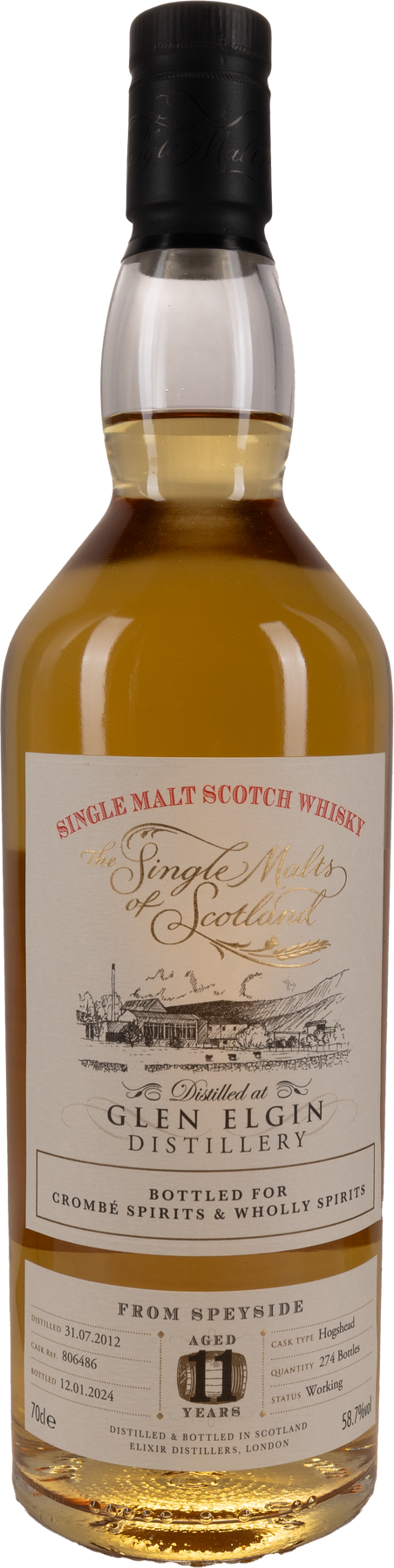 11 Years Old Single Cask for Crombé SMOS 58,7% 2013 70cl