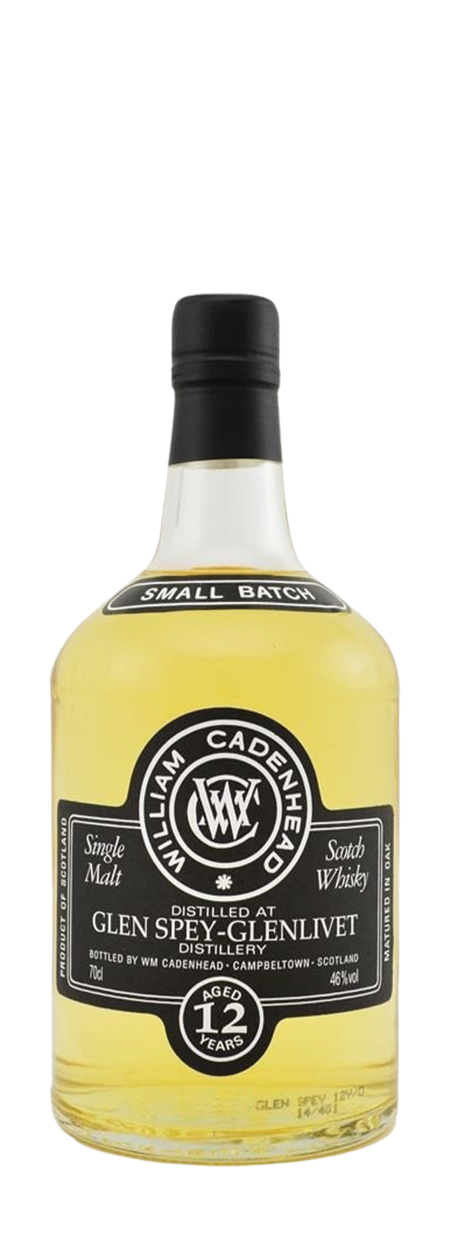 12 Years Old Small Batch Cadenhead's 46% 2001 70cl