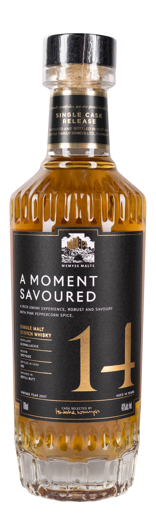 14 Years Old A Moment Savoured Wemyss Malts 46% 2007 70cl