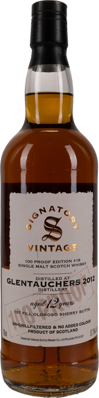 12 Years Old Signatory 100 Proof 57,1% 2012 70cl