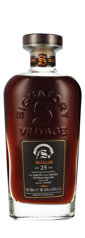 25 Years Old Signatory Single Cask 54,8% 1997 70cl