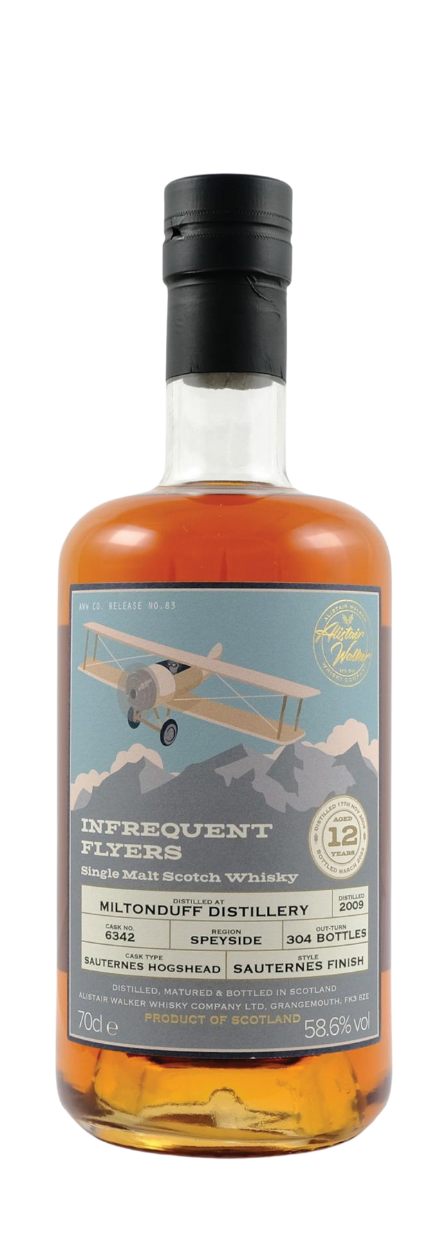 12 Years Old Single Cask Infrequent Flyers 58,6% 2009 70cl