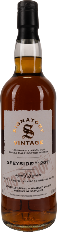 13 years Old Signatory Vintage 100 Proof 57,1% 2011 70cl