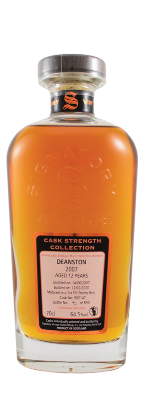 Deanston 12 Years Old Single Cask Signatory 64,5% 2007 70cl