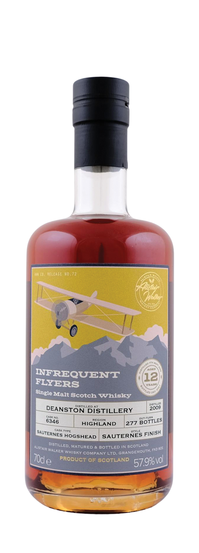 12 Years Old Single Cask Infrequent Flyers 57,9% 2009 70cl
