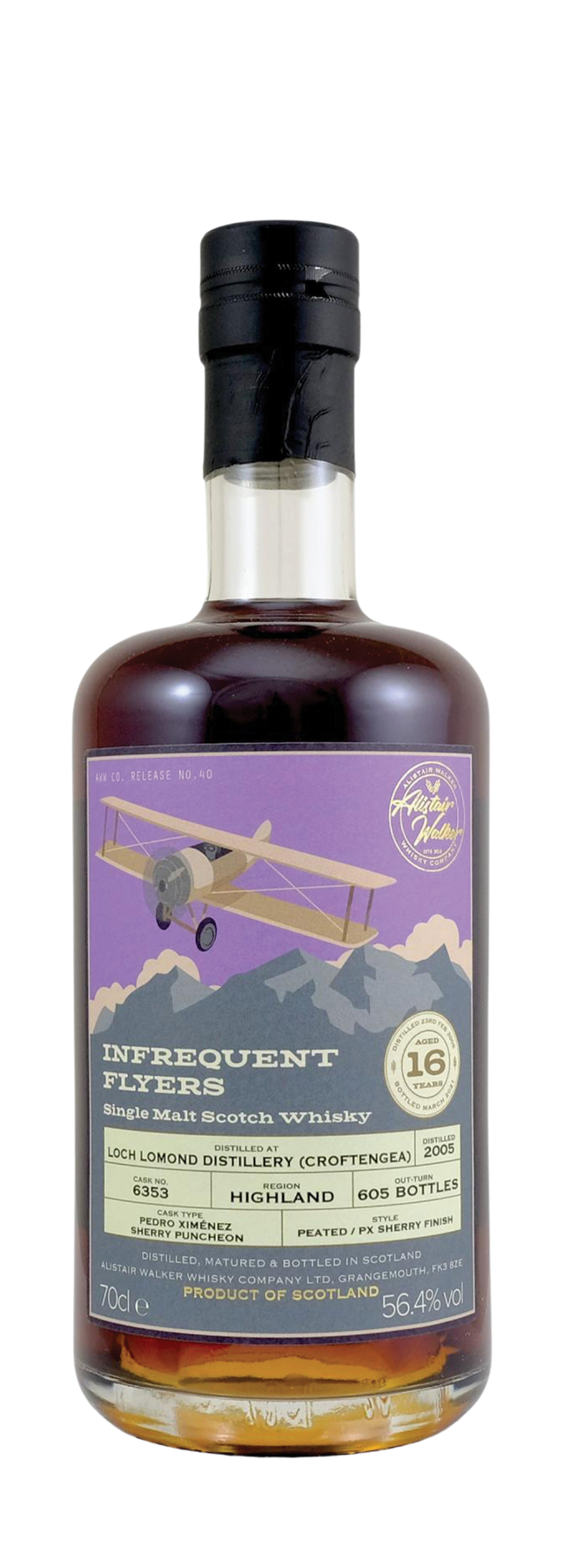 16 Years Old Croftengea Single Cask Infrequent Flyers 56,4% 2005 70cl