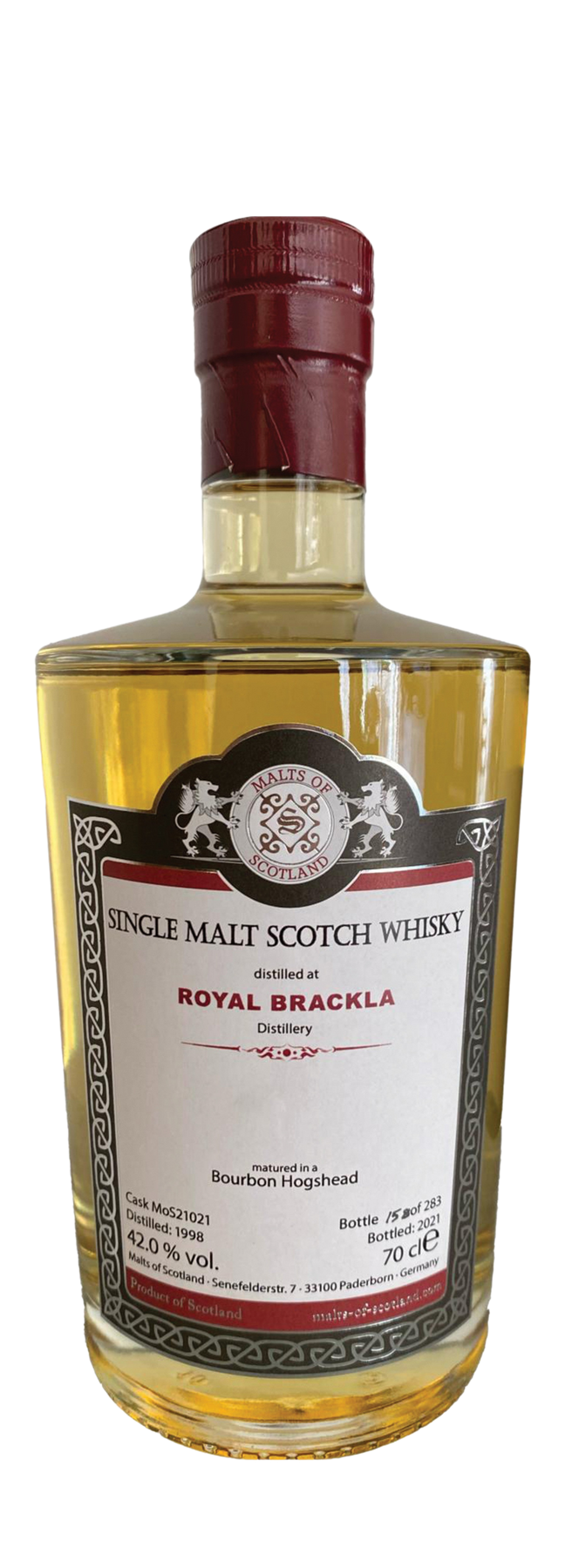 23 Years Old Single Cask Malts of Scotland 42% 1998 70cl