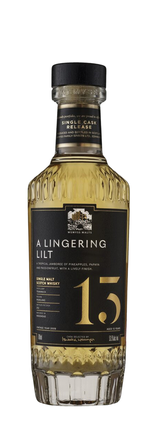 13 years Old A Lingering Lilt Wemyss Malts 53,5% 2009 70cl