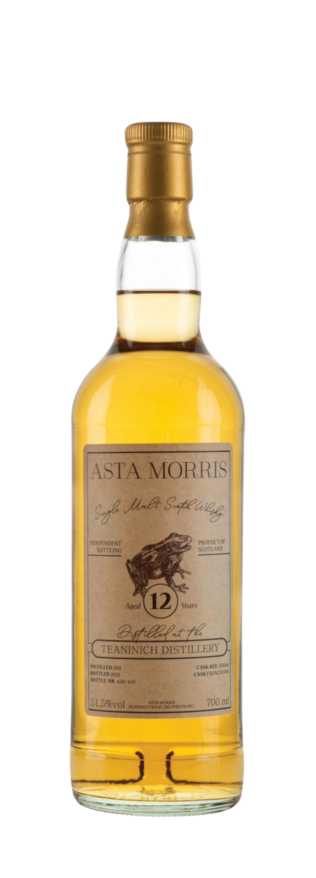 12 Years Old Asta Morris 51,5% 2011 2011 70cl
