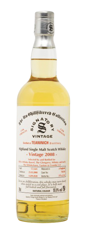 12 Years Old Single Cask For Belux Signatory 55,9% 2008 70cl