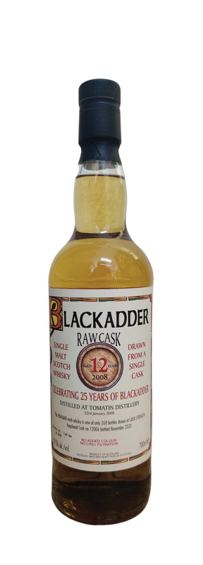 12 Years Old Single Cask Blackadder 59,2% 2008 70cl