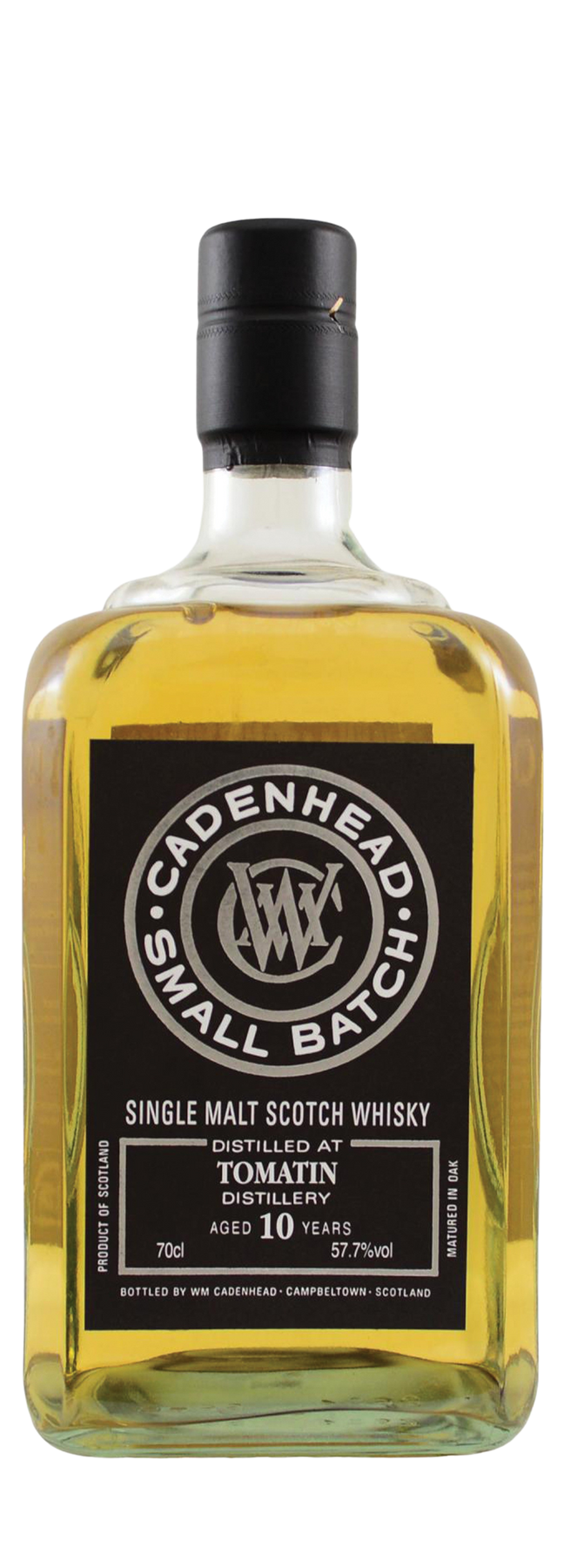Tomatin 10 Years Old Cadenhead's 57,7% 2009 70cl