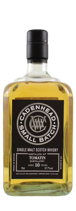 Tomatin 10 Years Old Cadenhead's 57,7% 2009 70cl