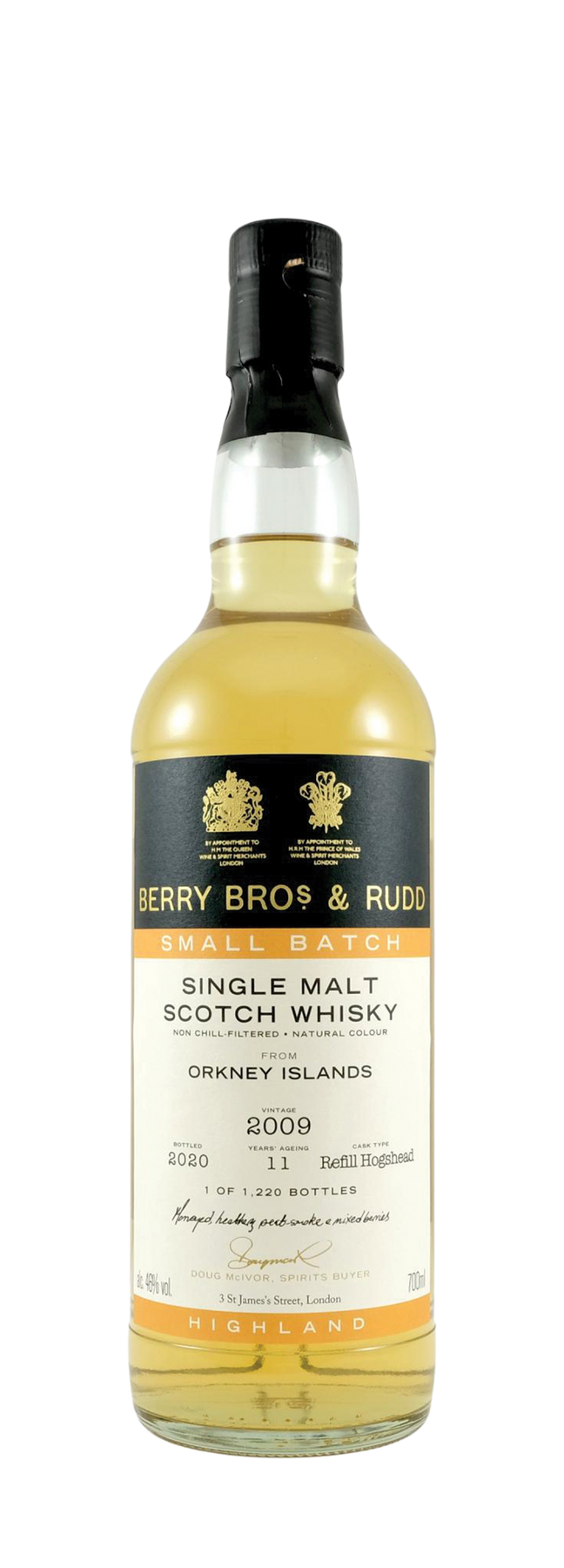 11 Years Old Orkney Islands Single Cask Berry Bros & Rudd 46% 2009 70cl