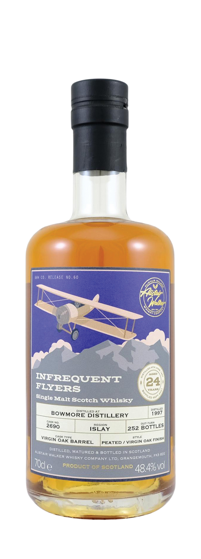 24 Years Old Single Cask Infrequent Flyers  70cl