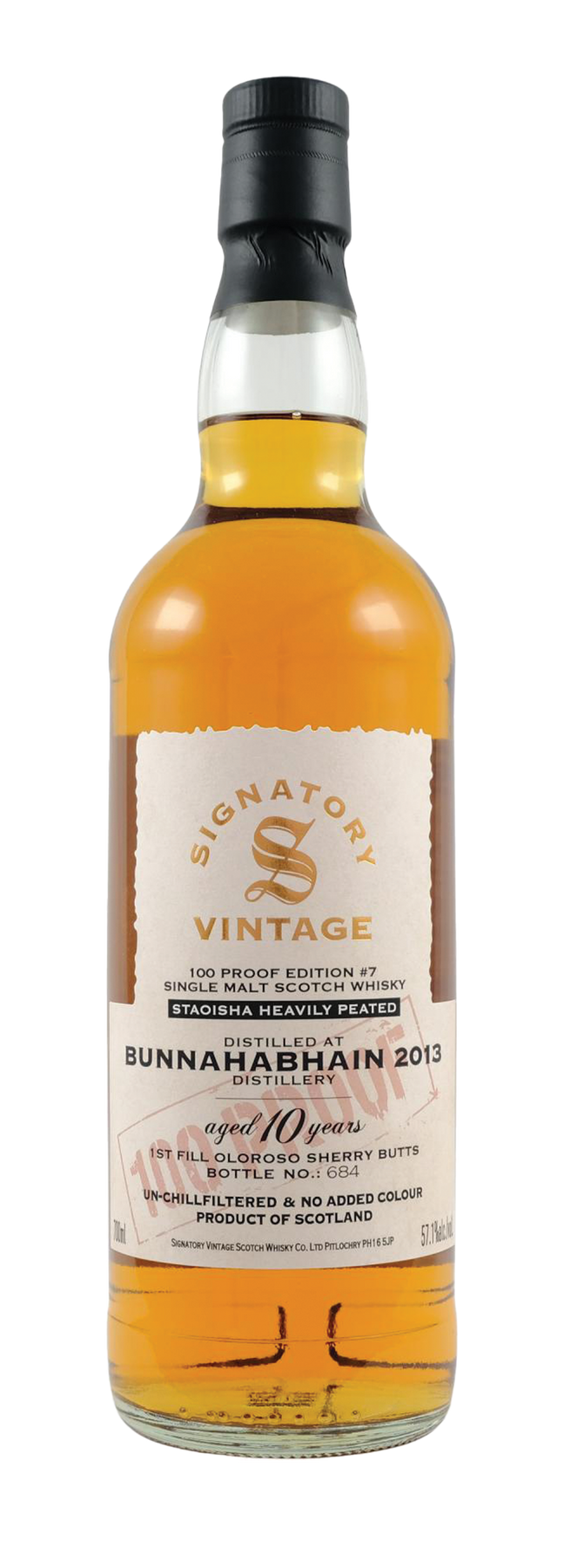 10 Years Old Signatory 57,1% 2013 70cl
