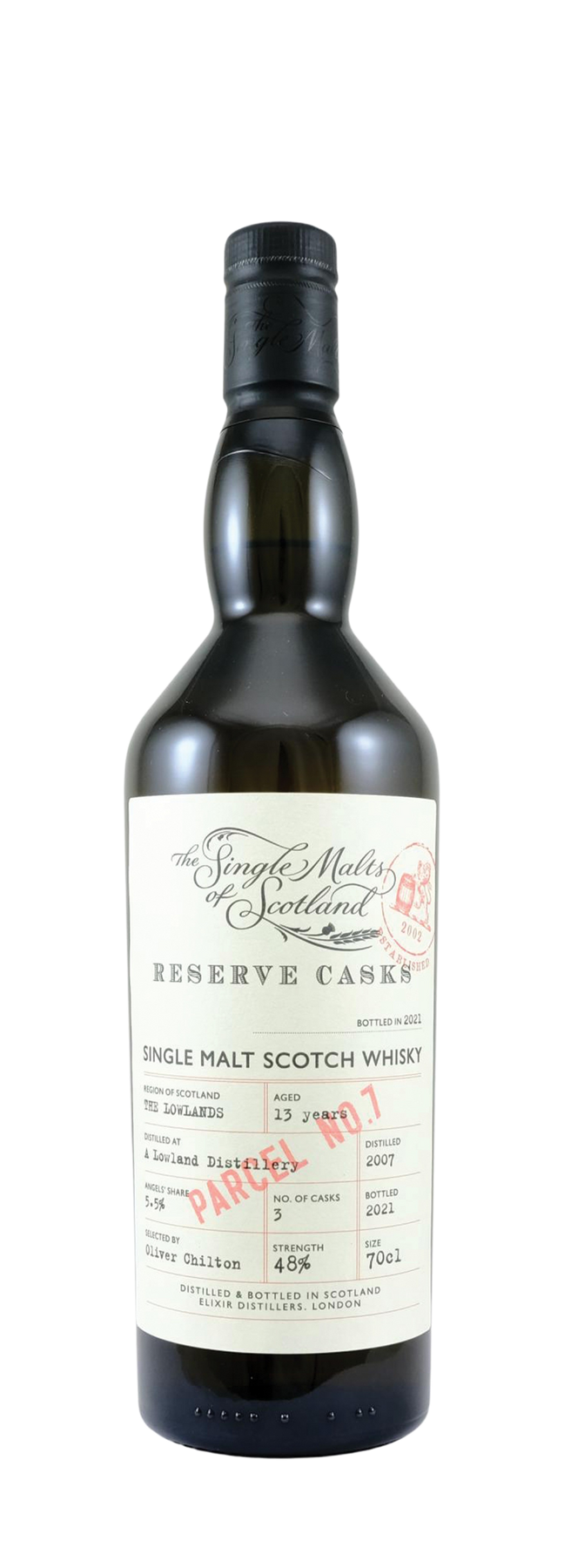 13 Years Old Lowland Single Malt 48% 2007 70cl