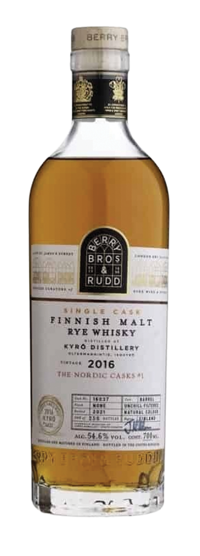 Rye Whisky Berry Bros 54,6% 2016 70cl